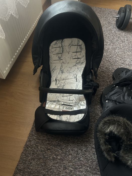 Wózel 2w1 Anex Sport czarny gondola + spacerowka