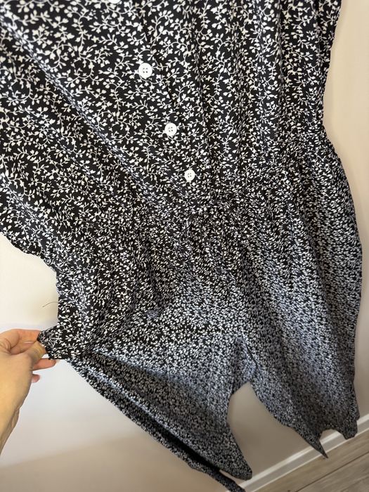 Lekki damski nowy kombinezon w kwiatki plus size 1XL