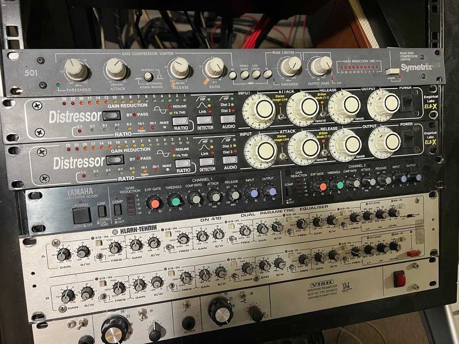 Аудіо Компрессори Symetrix 501 та Yamaha GC2020