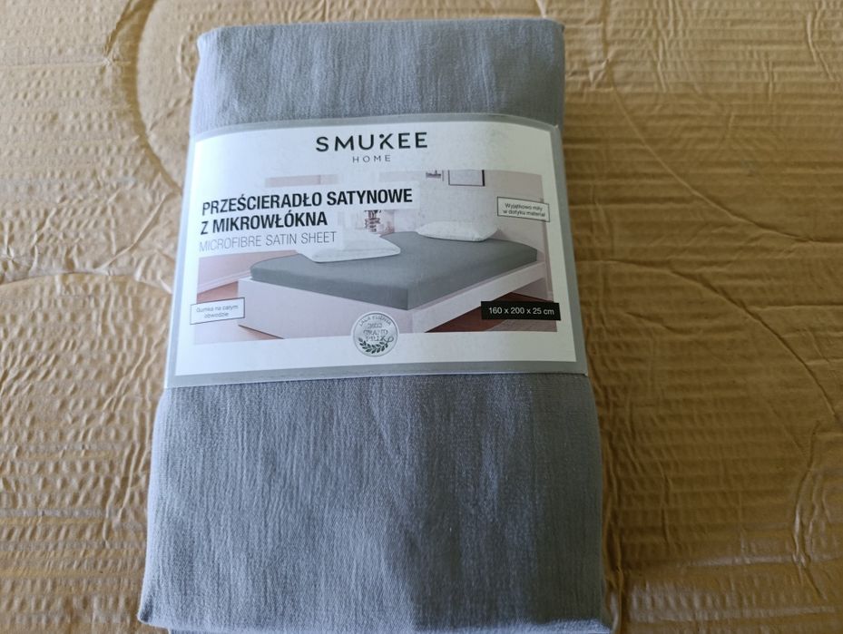 Nowe prześcieradło satynowe z mikrowłókna