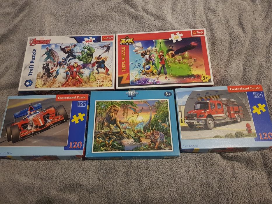 Puzzle  5 kompletów