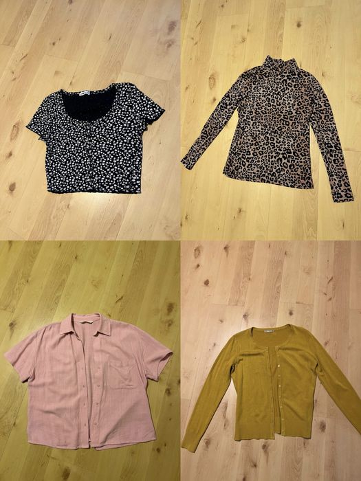 Mega paka ubrań S/M – Zara, Bershka, 4F – TANIO!