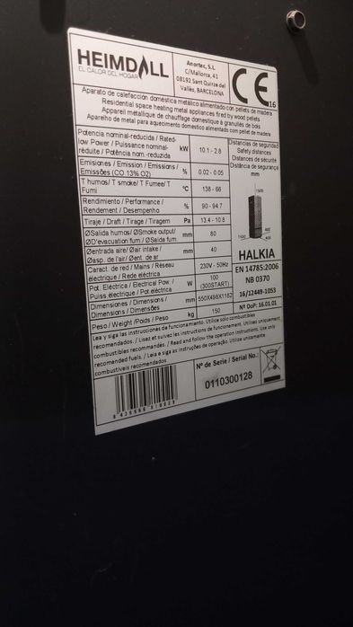 Salamandra a pellets heimdall