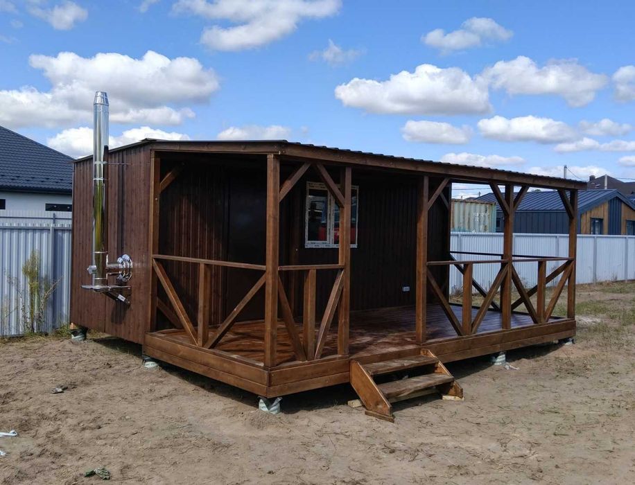 Модульний будинок на дачу, будиночок, дача, будинок, з терасою