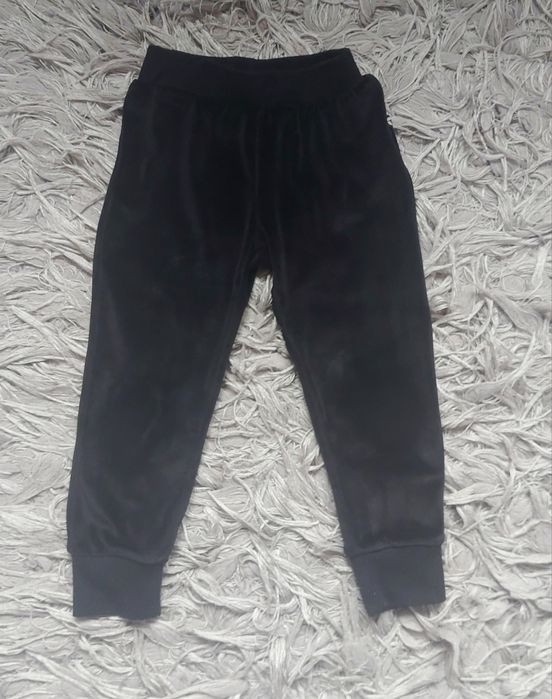 Welurowe spodnie dresowe