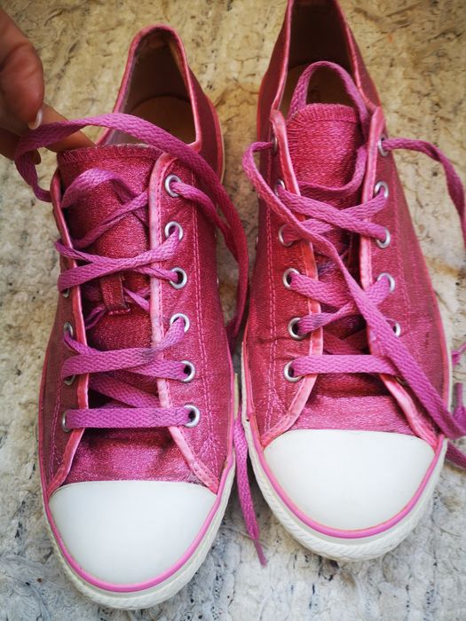Converse All Star trampki metaliczne 38,5(25,4 cm)