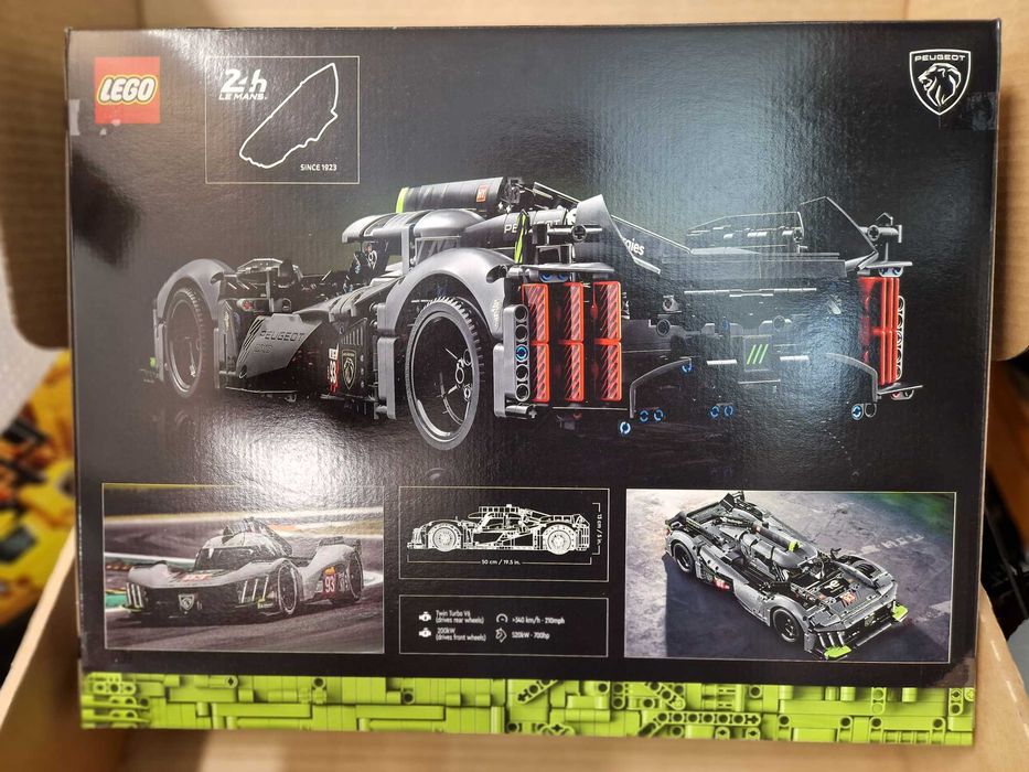 NOWE LEGO 42156 Technic - PEUGEOT 9X8 24H Le Mans Hybrid Hypercar STAN IDEALNY