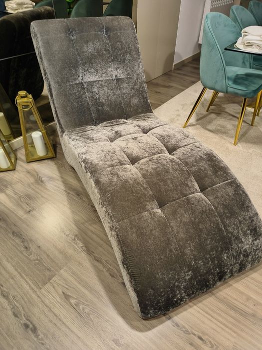 Chaise long cinza