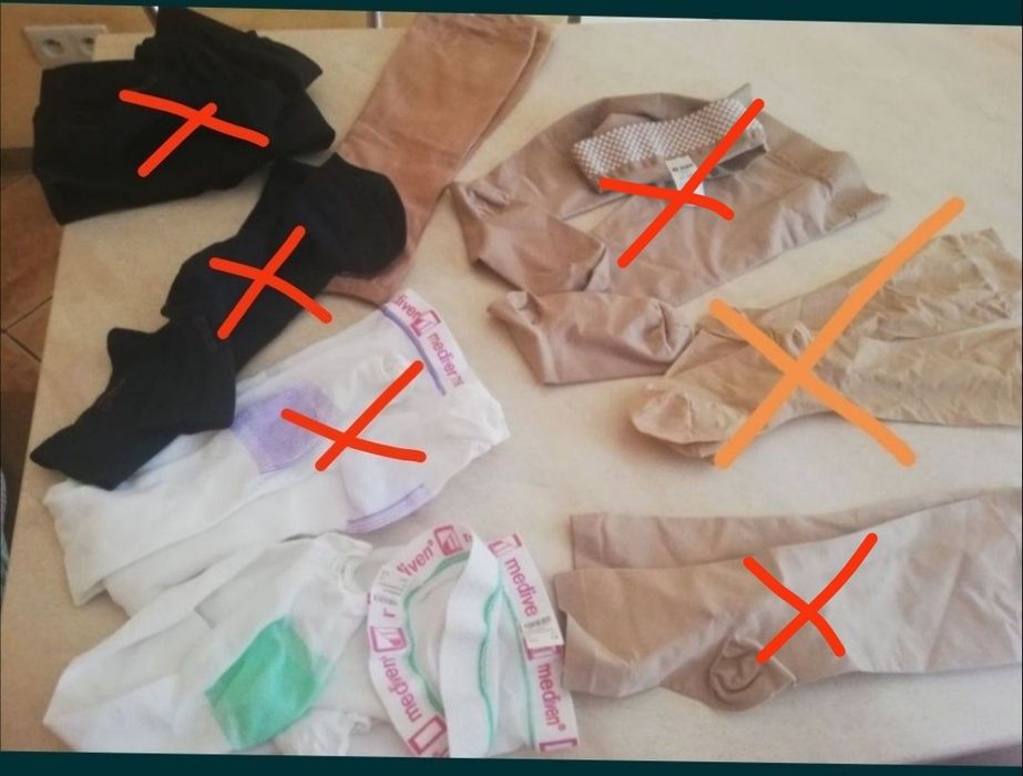 Pończochy podkolanówki uciskowe przeciwzakrzepowe