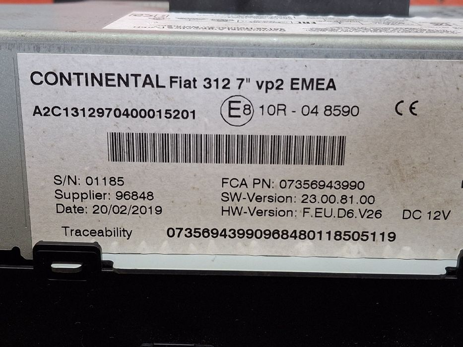 Rádio / auto-rádio FIAT 500 (312_)
