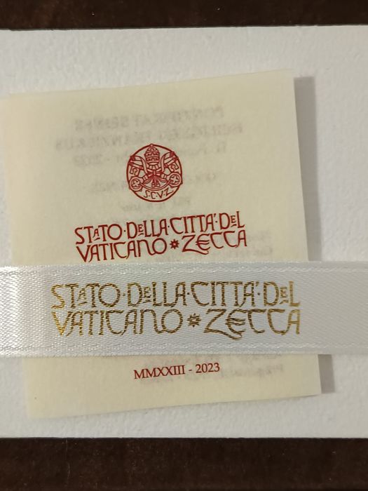 Moeda ouro Vaticano 2023