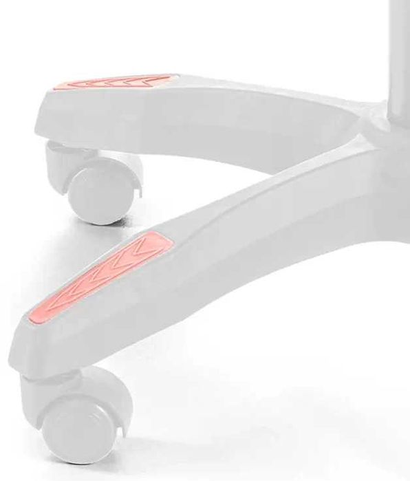 Fotel Gamingowy Z Podnóżkiem Różowy Regulowany + Poduszka Masująca