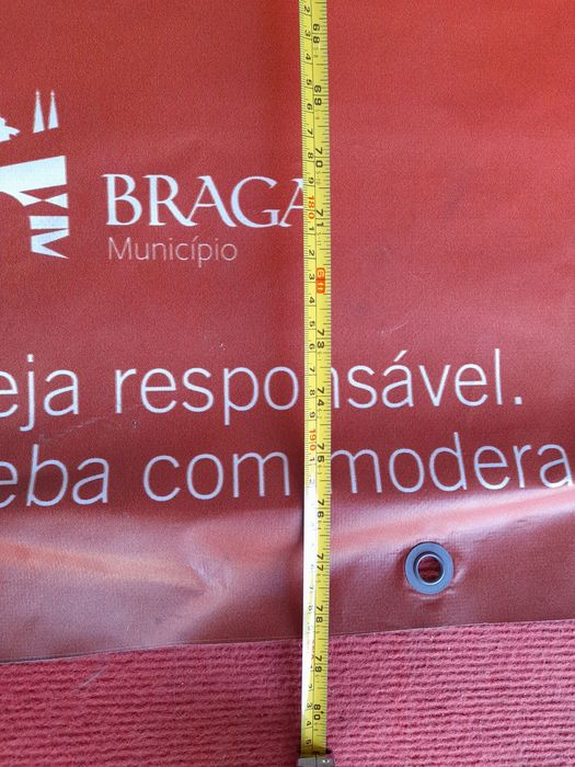 Lona Super Bock - tela da cerveja- S. João Porto e Braga - publicidade