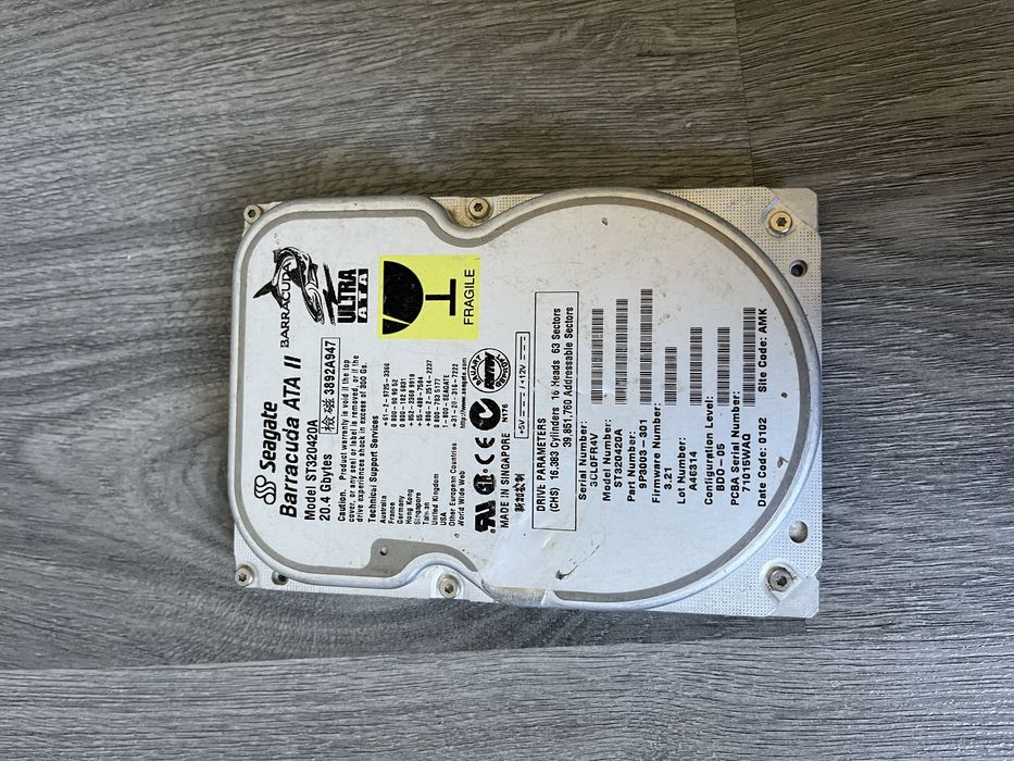 Жорсткий диск Barracuda 20gb