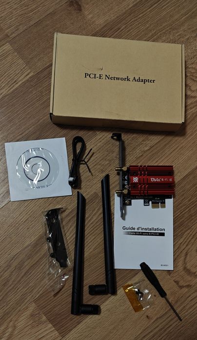 Бездротовий адаптер Ubit Wi-Fi 6E + Bluetooth 5.3 PCIe (PCI-E)