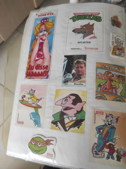 Capa de Cromos do Bollycao e Caderneta do Hugo 50% completa