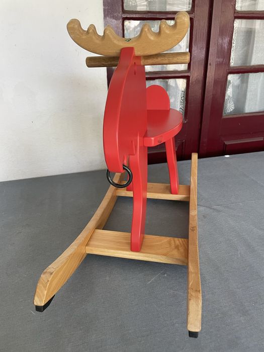 Balouço alce de madeira