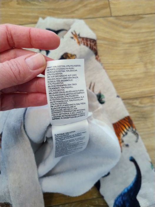 Komplet dres 110/116 HM dinozaury zwierzęta