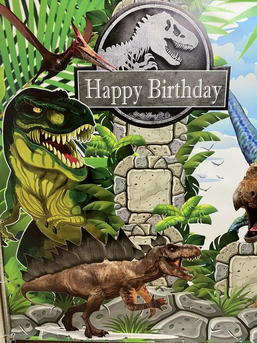 Баннер фотозона динозавры