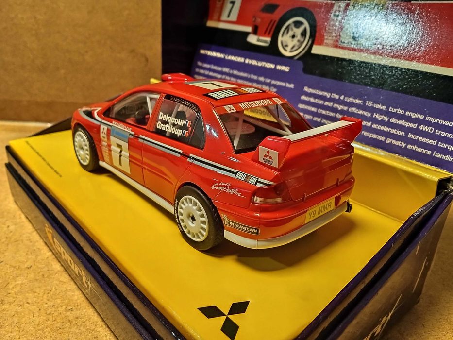 SlotCar 1/32 Scalextric Mitsubishi Lancer Evolution WRC