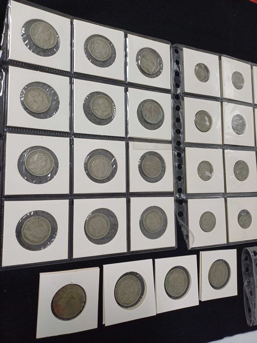 Moedas Portuguesas de Alpaca de 50 cêntimos e 1.00 escudo 48 unidades