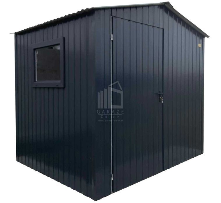 Schowek Domek Ogrodowy 2,5X2M Drzwi Okno Dach Dwuspadowy  Id916