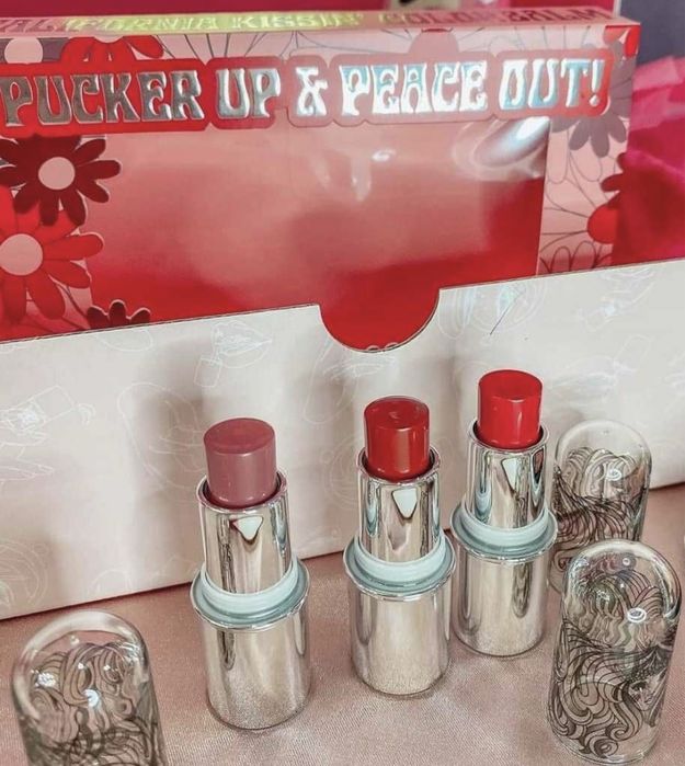 BENEFIT Zestaw 3 Pomadek Edycja Limitowana Nowe