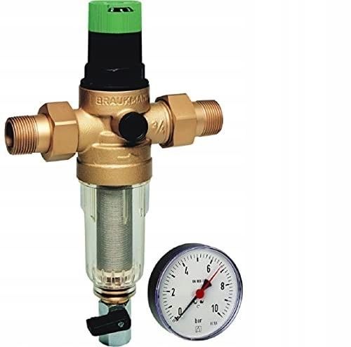 FK06 Regulator ciśnienia + manometr Filtr płukania wstecznego 1''
