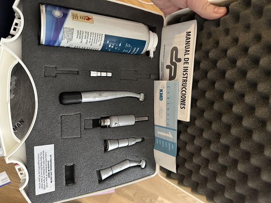 Kit estudantes medicina dentária (turbina, contra angulo, peça de mão)