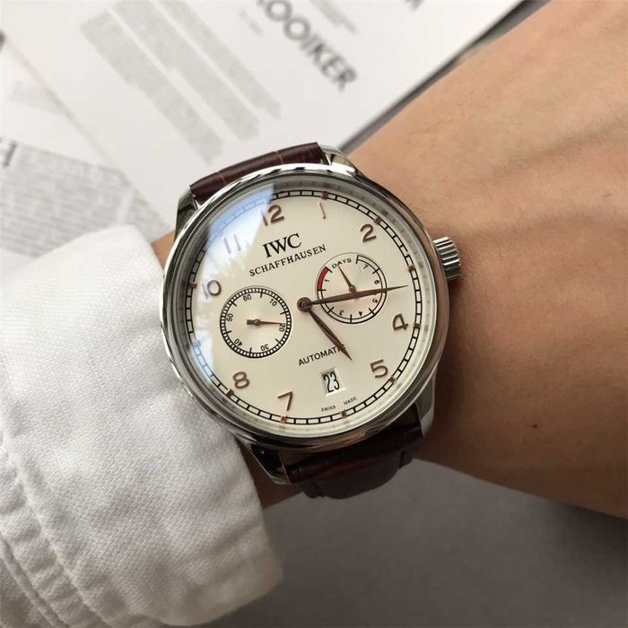 Годинник кварцовий IWC pilot schaffhausen білий