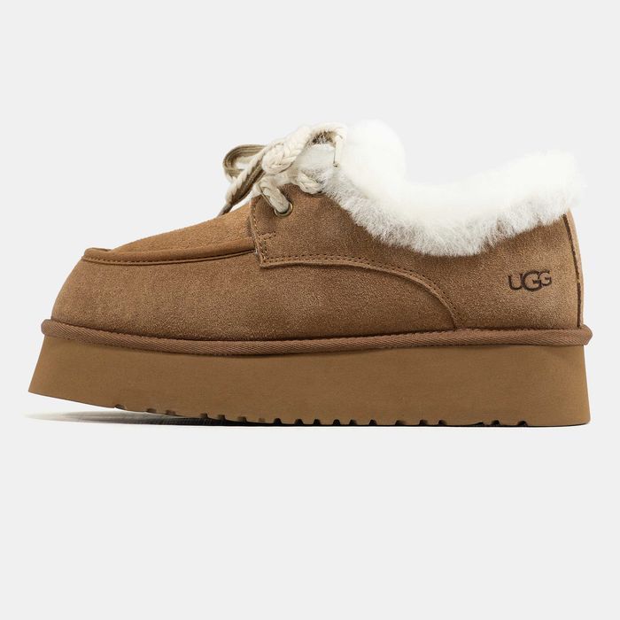 Уггі UGG Funkarra Mini Chestnut premium натуральна замша та овчина
