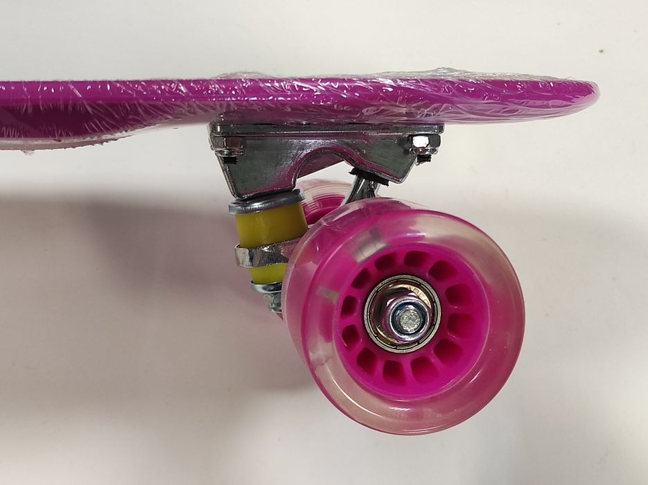 Deskorolka fiszka dla dzieci świecące koła LED RGB