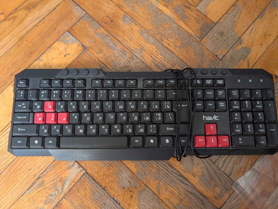 клавіатура, миша, кабель, подовжувач для комп'ютера ПК