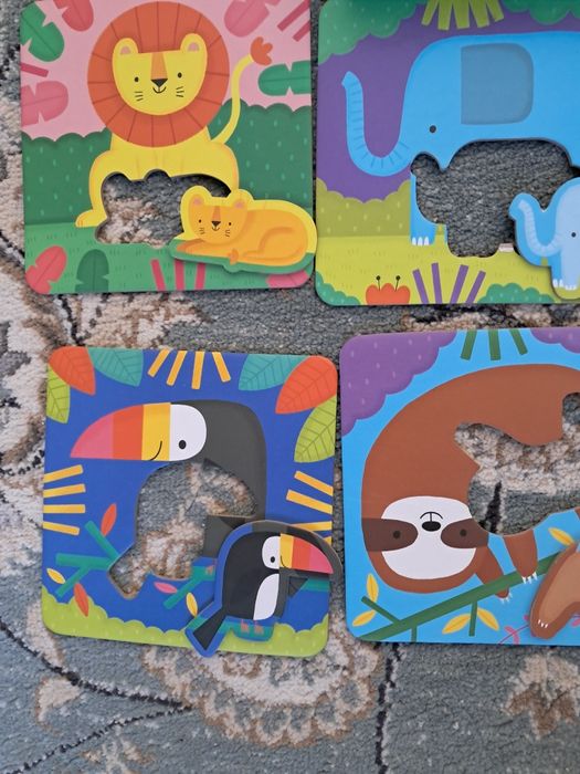 Puzzle, ukladanka Match up puzzles mud puppy puzzle