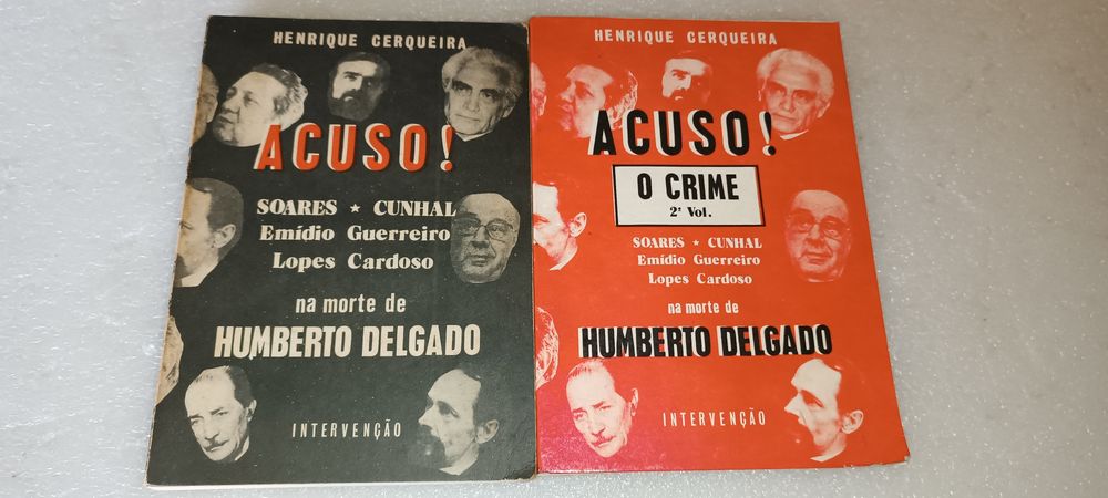 2 antigos livros políticos ACUSO! - O Crime (vol I e II)