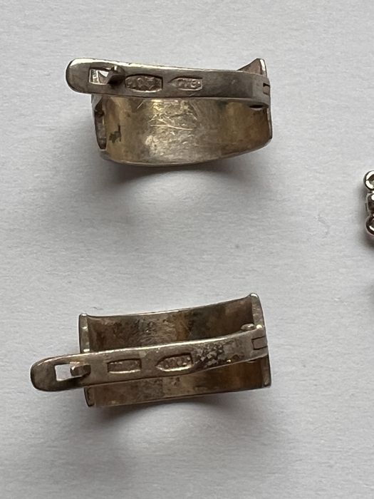 Кульчики(сережки)  б/у срібло 925 проба одним лотом