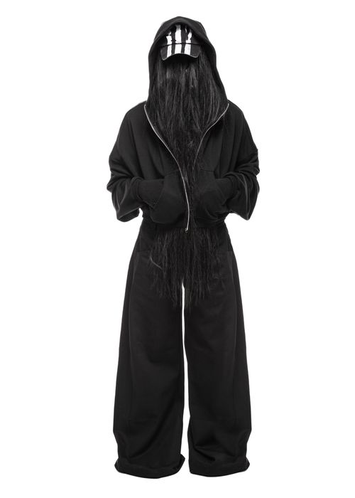 PLA4 Stain Black Zip Hoodie Худи