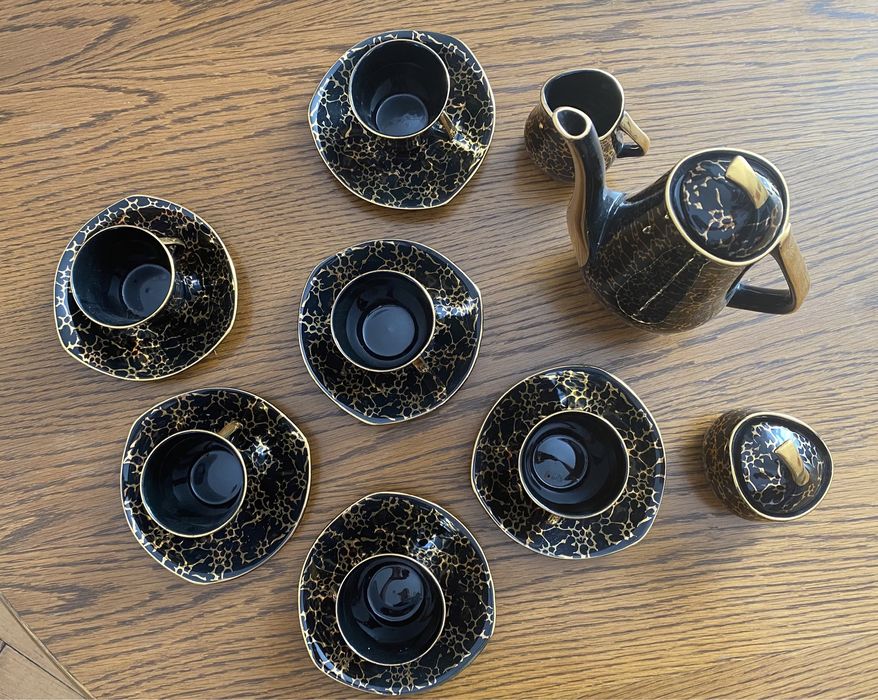 Serwis kawowy marmurek  Iza Chodzież prl