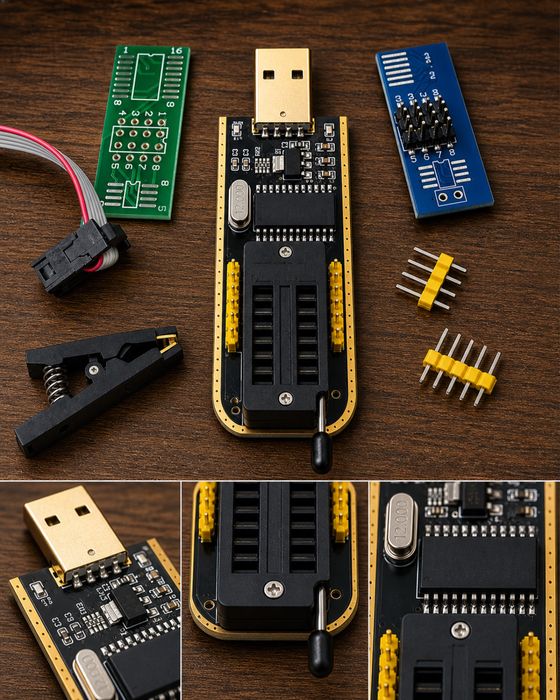 Програматор CH341A USB SPI EEPROM BIOS комплект