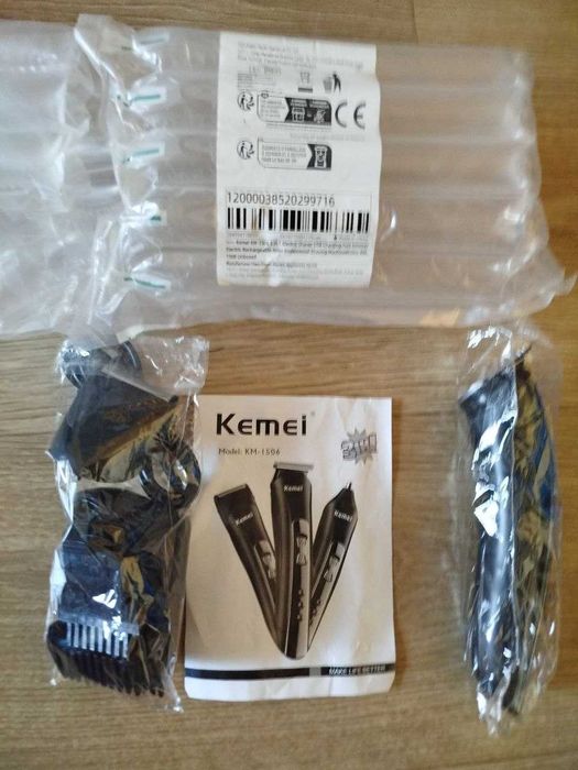 Триммер 3 в 1 Kemei KM-1506 - Машинка для стрижки волос, бороды и носа