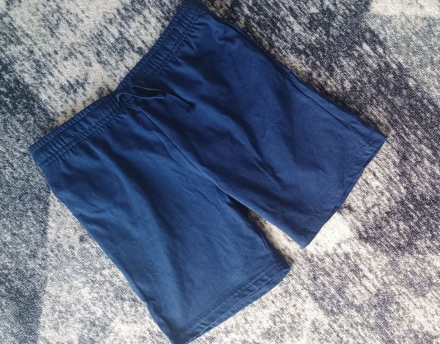 Брендовые темно синие,  тканевые шорты на мальчика H&M