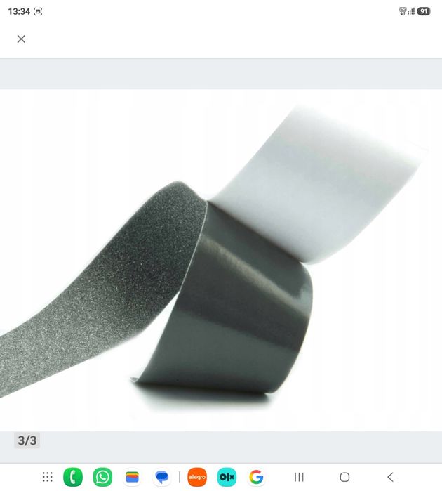 Taśma antypoślizgowa szara 50 mm x 18 m – nowa