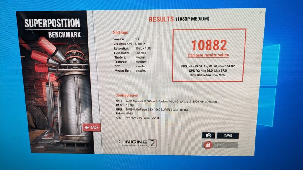 Ігровий комп'ютер Ryzen 3 2200g/DDR4 16gb/ gtx 1660s