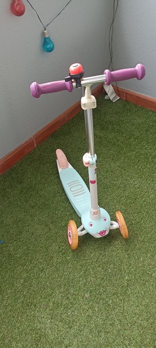 Trotinete criança Oxelo (Decathlon) 3 rodas liminosas - ajustável