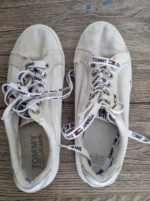 Buty damskie trampki dziewczęce  biale Tommy Jeans rozmiar 36 Hilfiger