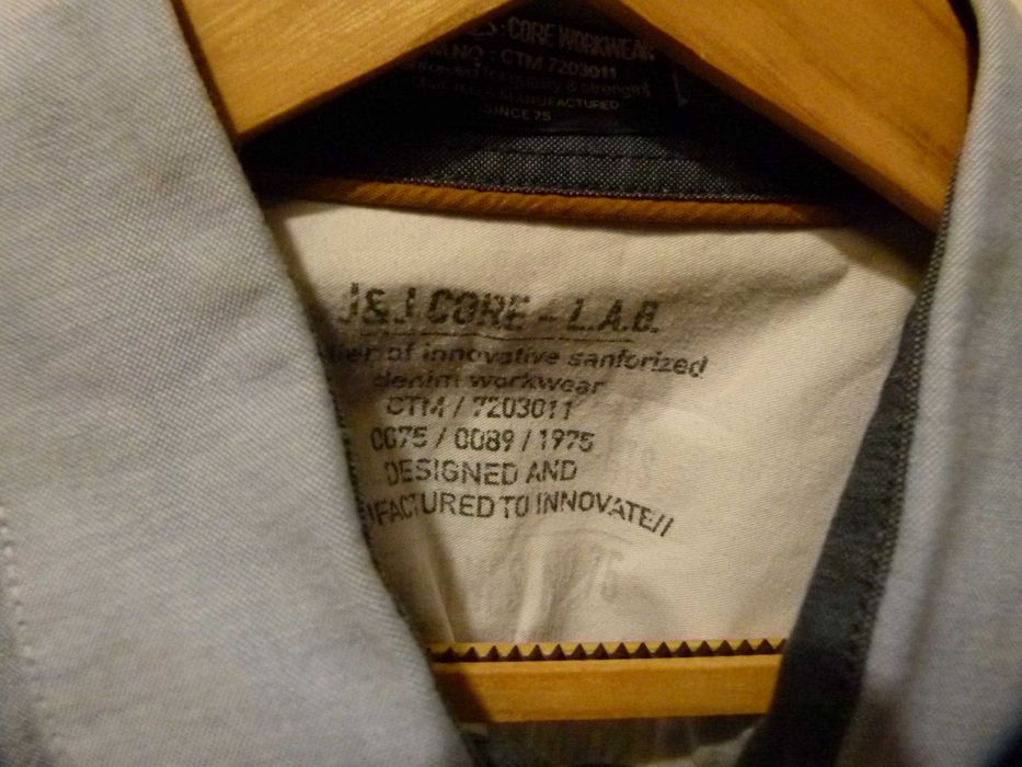 Jack & Jones koszula męska niebieska a'la jeans rozmiar L