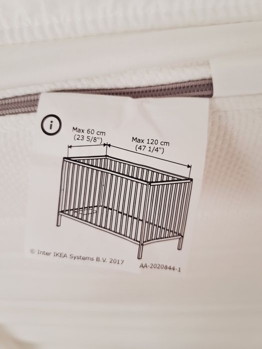 Materacyk Ikea 60x120 prawie nowy