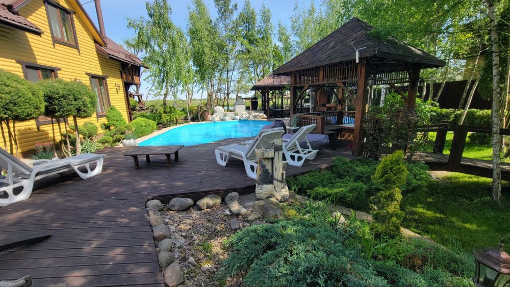 Оренда будинку подобово. Басейн, Чан, река, баня, сапы, каяки, лодка..