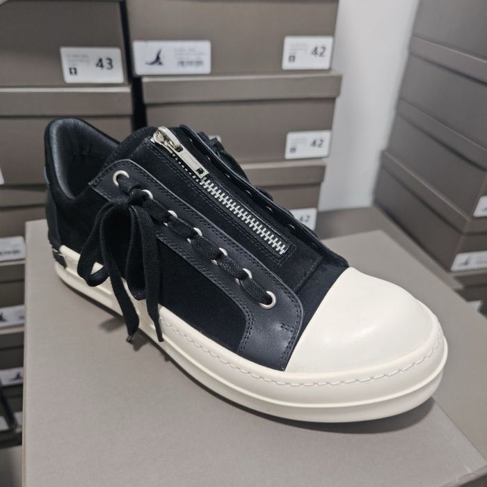 Кеди Rick Owens Cinzia Araia низькі чорні | кеды рик овенс рік овенс сінзіа арая кроссовки кросівки