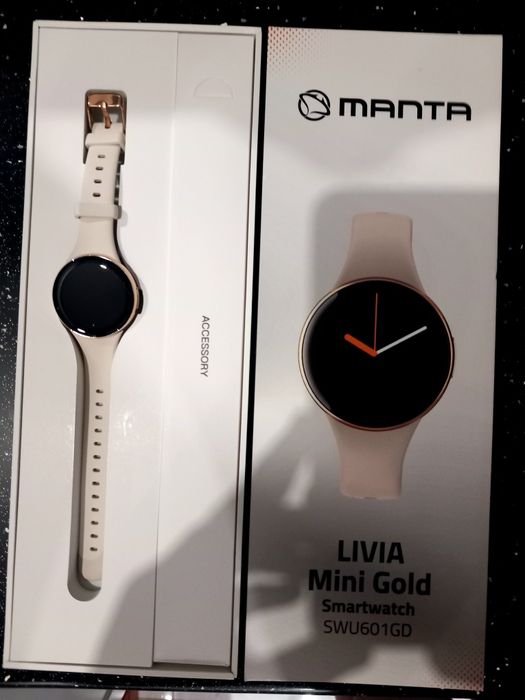 Smartwatch MANTA Livia Mini Złoty